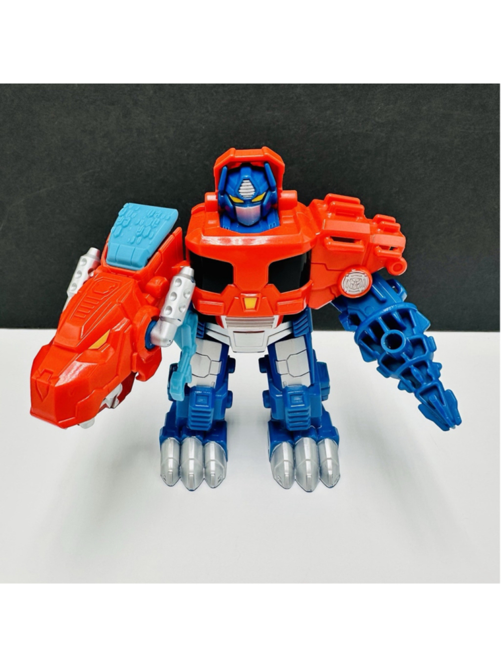 Transformers Rescue Bots Dino Optimus Prime T Rex Playskool Heroes